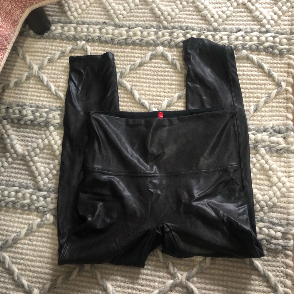 Spanx faux leather leggings